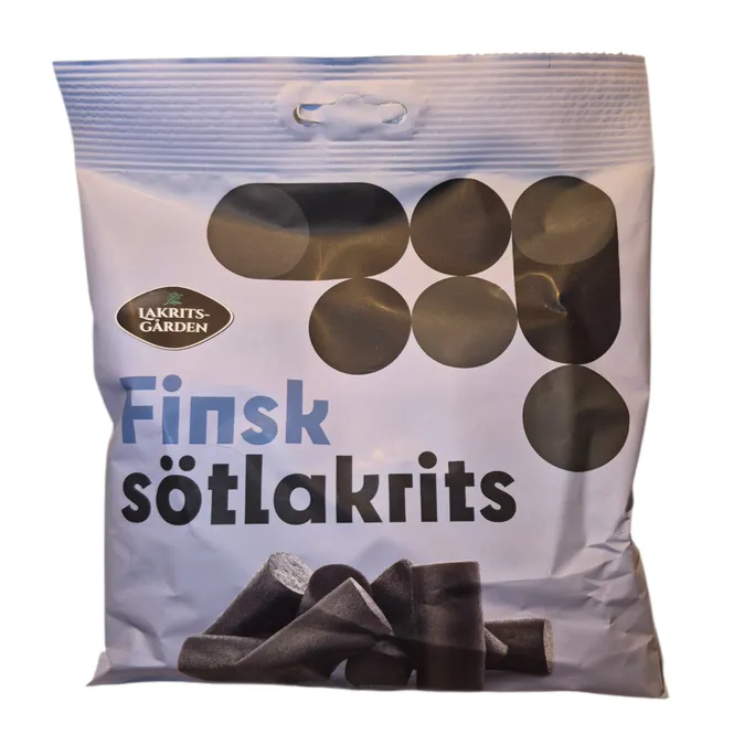 Huvudbild Finsk Sötlakrits 200gr Lakritsgården